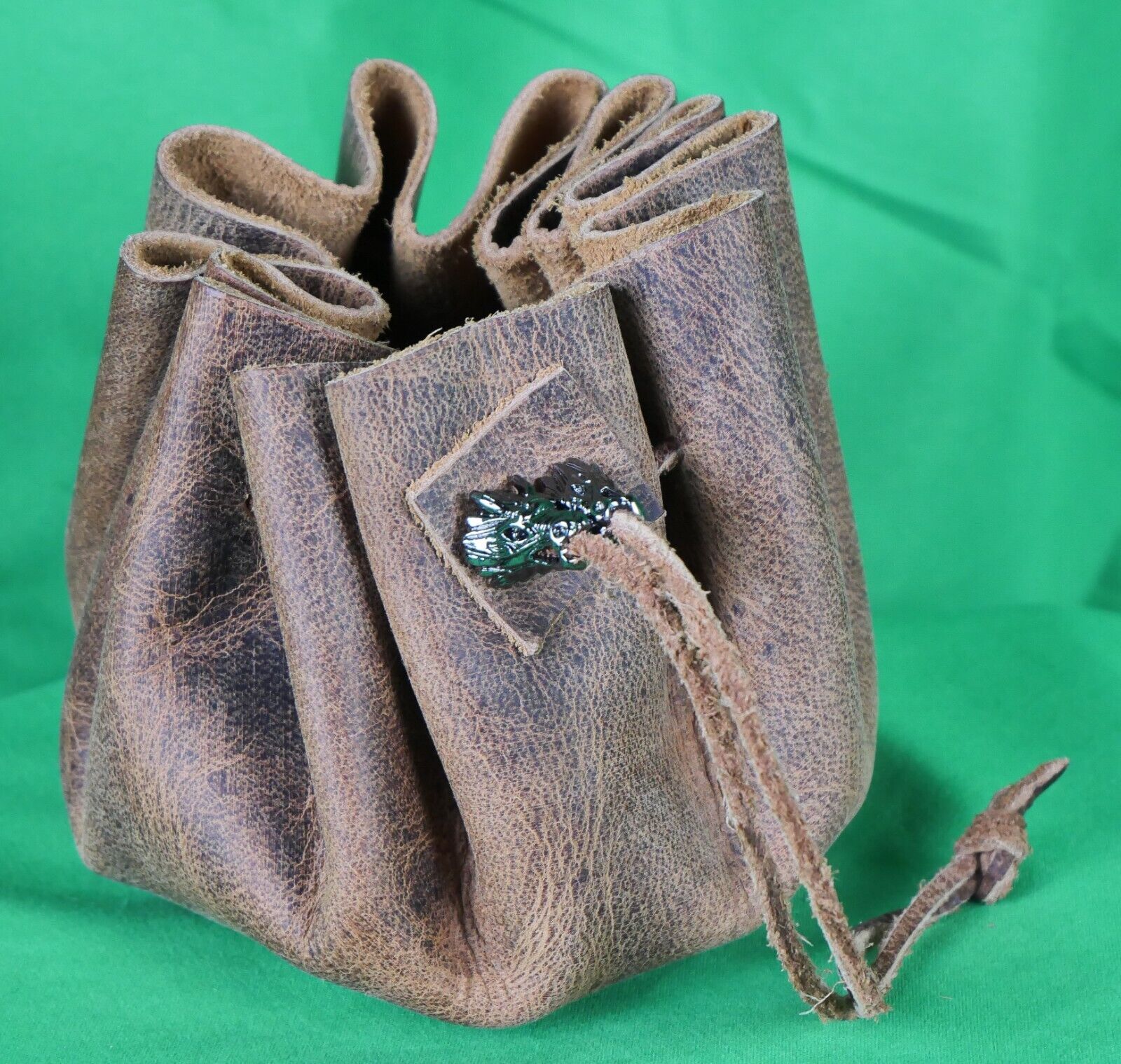 Handmade Leather Dice Bag & Rolling Tray 2 In 1 | Coin Pouch, Cosplay & More!